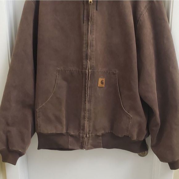 Rare Vintage carhartt thermal lined canvas jacket size men's XL - Picture 3 of 7